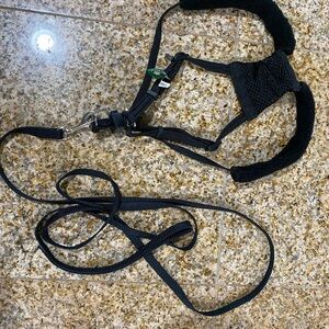 Pet Harness and Leash Set by Sporn Black Small
